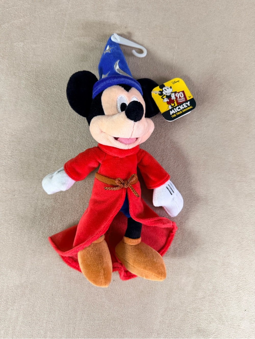 Disney Mickey Mouse Sorcerer Plush - Red Robe & Blue Hat